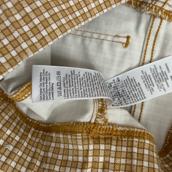 Madewell Pull-On Skinny High Rise Flare Jeans in Mini Check Size 29 - Picture 3 of 7